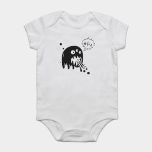 Pop art sytle Trash Talk head Baby Bodysuit